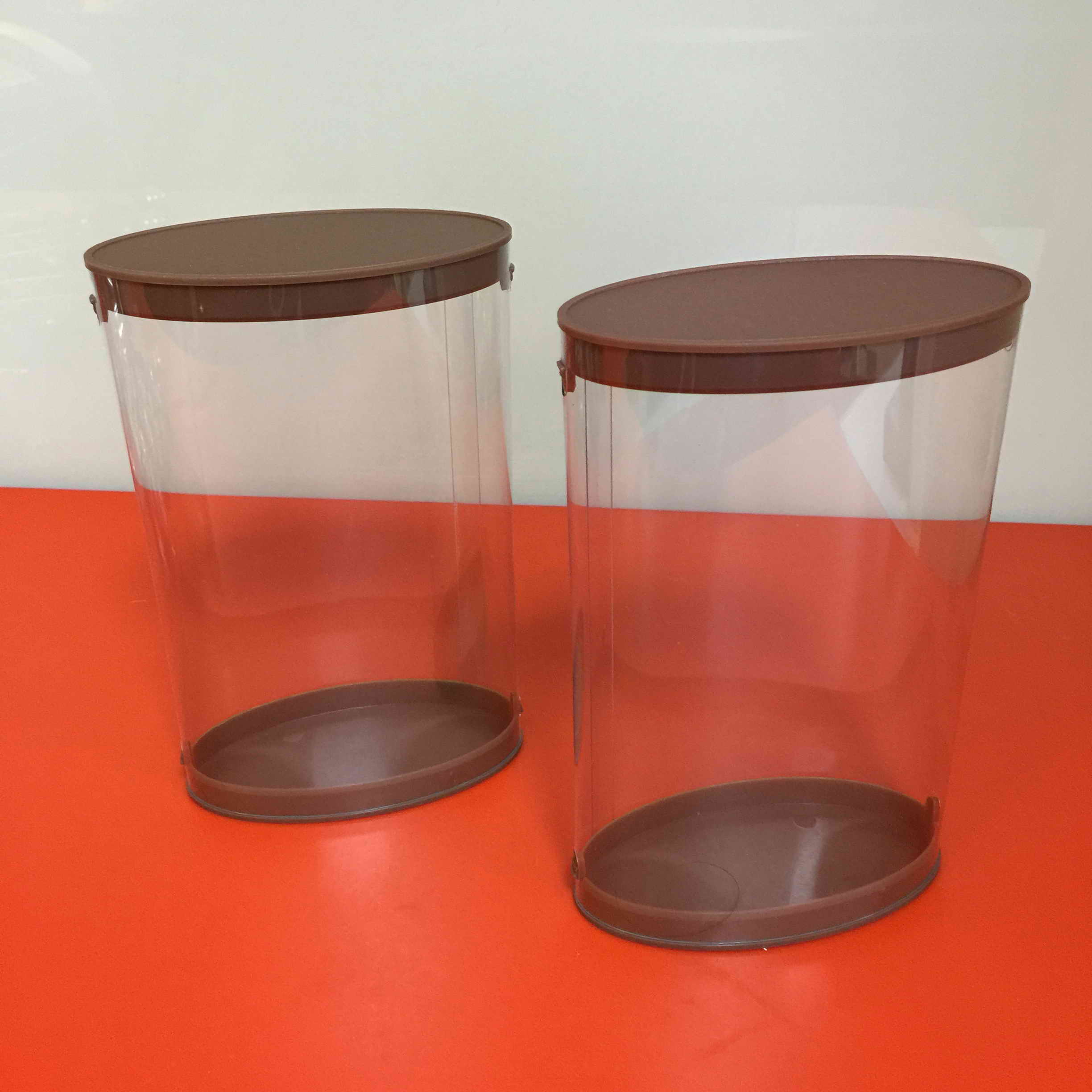 clear oval packaging container,oval tubes,clear oval pvc tubes,oval plastic tubes,oval packaing